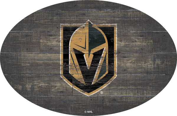 Las Vegas Golden Knights 0773-46in Distressed Wood Oval