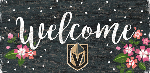 Las Vegas Golden Knights 0964-Welcome Floral 6x12