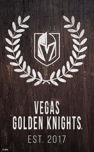 Las Vegas Golden Knights 0986-Laurel Wreath 11x19