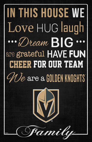 Las Vegas Golden Knights 1039-In This House 17x26