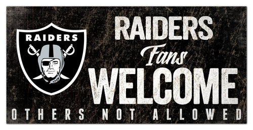 Las Vegas Raiders 0847-Fans Welcome 6x12