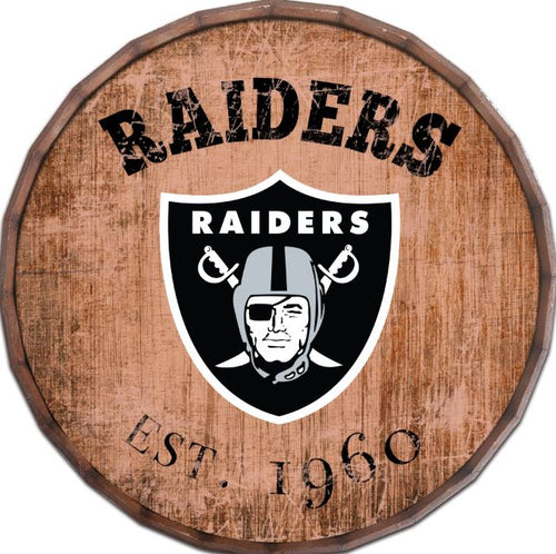 Las Vegas Raiders 0938-Est date barrel top 16"