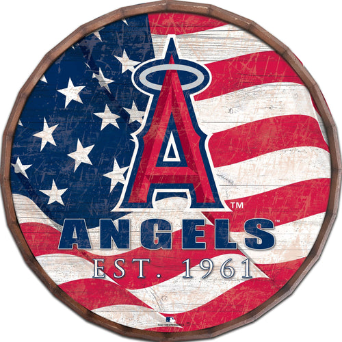 Los Angeles Angels 1002-Flag Barrel Top 16"