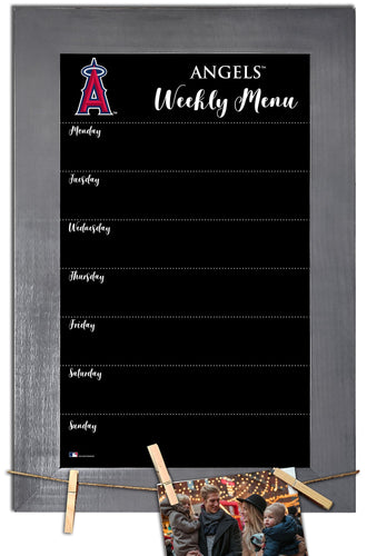 Los Angeles Angels 1015-Weekly Chalkboard with frame & clothespins