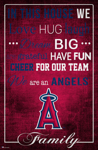 Los Angeles Angels 1039-In This House 17x26