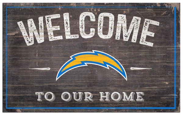 Los Angeles Chargers 0913-11x19 inch Welcome Sign