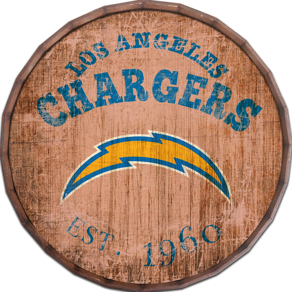 Los Angeles Chargers 0938-Est date barrel top 16"