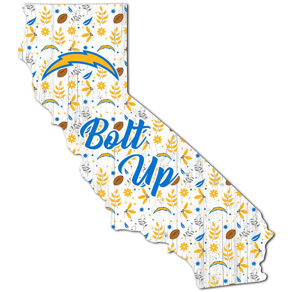 Los Angeles Chargers 0974-Floral State - 12"
