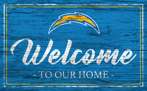 Los Angeles Chargers 0977-Welcome Team Color 11x19