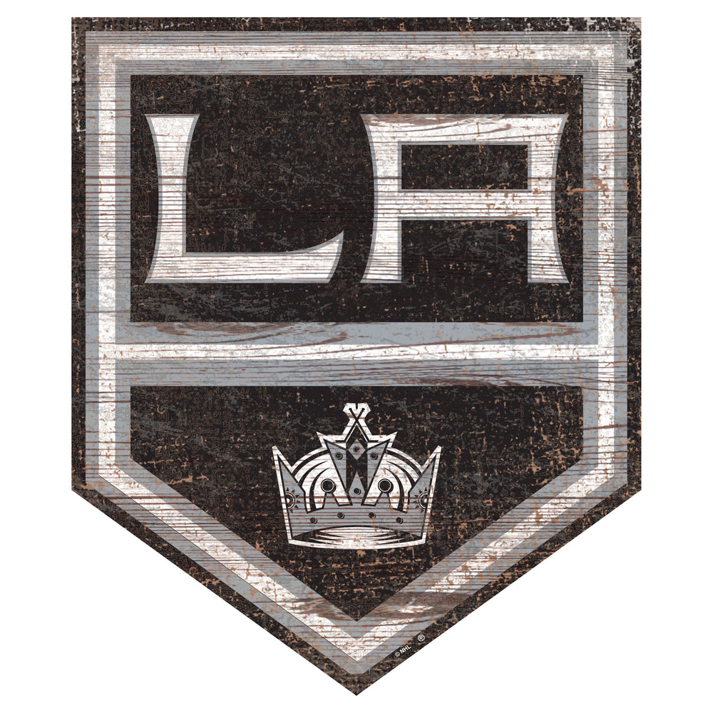 Los Angeles Kings 0843-Distressed Logo Cutout 24in