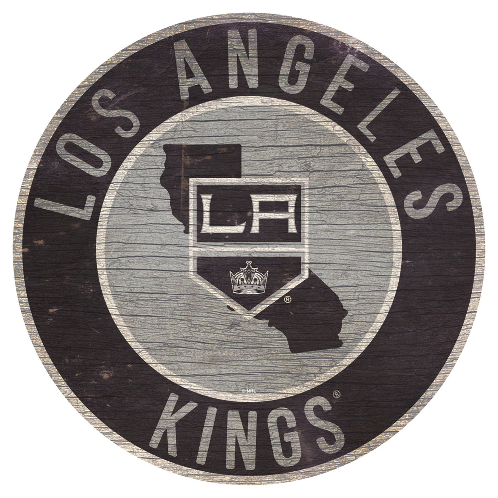 Los Angeles Kings 0866-12in Circle w/State