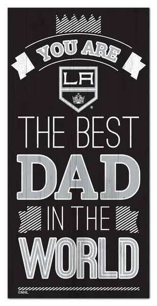 Los Angeles Kings 1079-6X12 Best dad in the world Sign