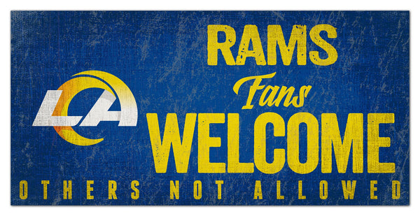 Los Angeles Rams 0847-Fans Welcome 6x12