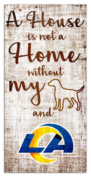Los Angeles Rams 0867-A House is not a Home 6x12