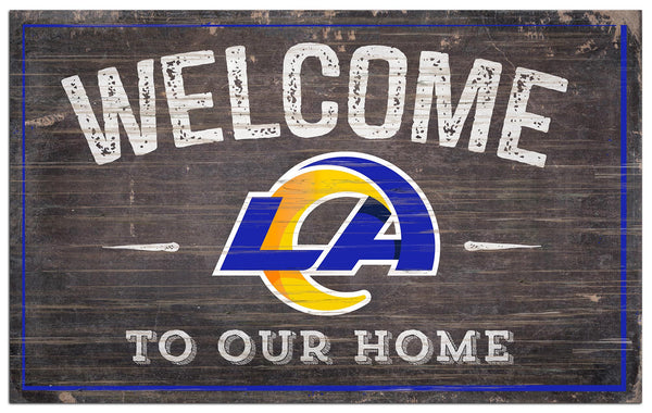Los Angeles Rams 0913-11x19 inch Welcome Sign