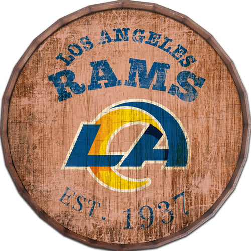 Los Angeles Rams 0938-Est date barrel top 16"