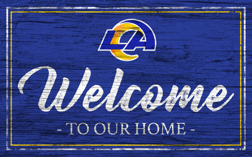 Los Angeles Rams 0977-Welcome Team Color 11x19