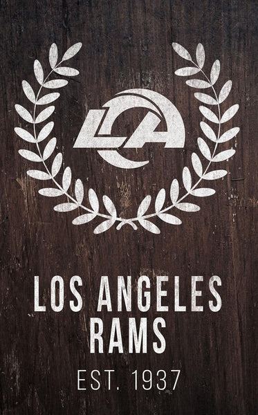 Los Angeles Rams 0986-Laurel Wreath 11x19