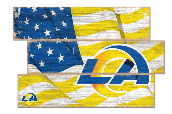 Los Angeles Rams 1028-Flag 3 Plank