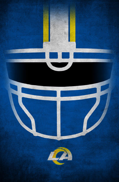 Los Angeles Rams 1036-Ghost Helmet 17x26