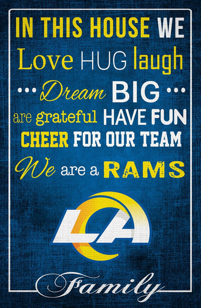 Los Angeles Rams 1039-In This House 17x26