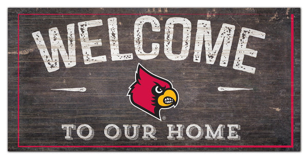 Louisville Cardinals 0654-Welcome 6x12