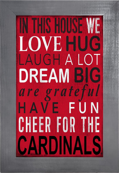 Louisville Cardinals 0725-Color In This House 11x19