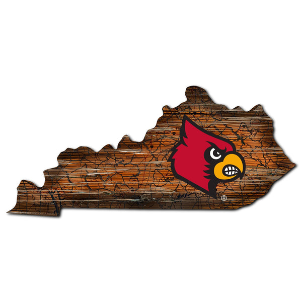 Louisville Cardinals 0728-24in Distressed State