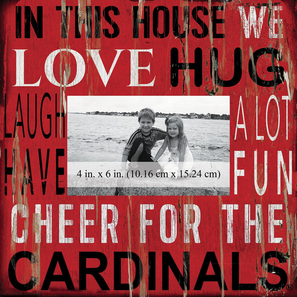 Louisville Cardinals 0734-In This House 10x10 Frame