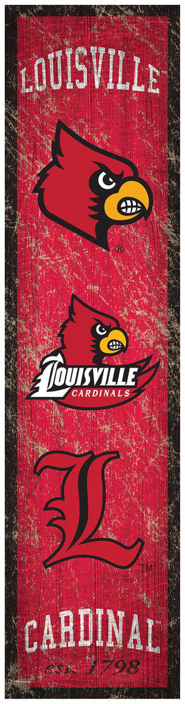 Louisville Cardinals 0787-Heritage Banner 6x24