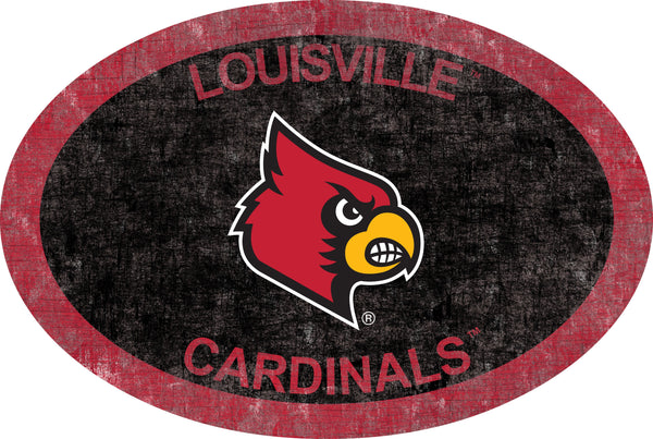 Louisville Cardinals 0805-46in Team Color Oval