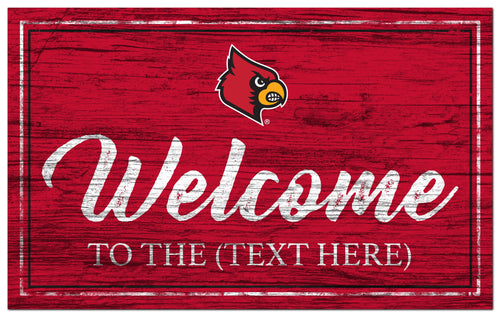 Louisville Cardinals 0977-Welcome Team Color 11x19
