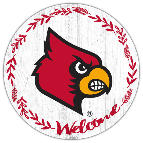Louisville Cardinals 1019-Welcome 12in Circle