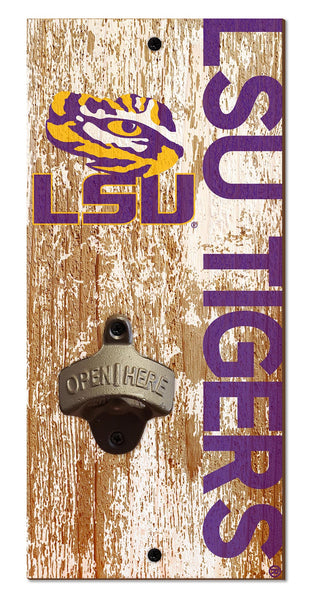 LSU Tigers 0979-Bottle Opener 6x12
