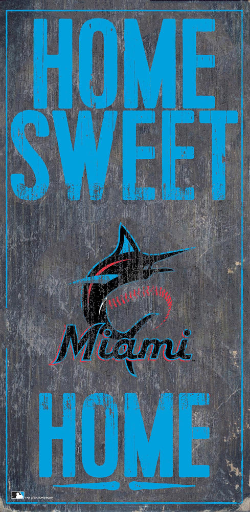 Maimi Marlins 0653-Home Sweet Home 6x12