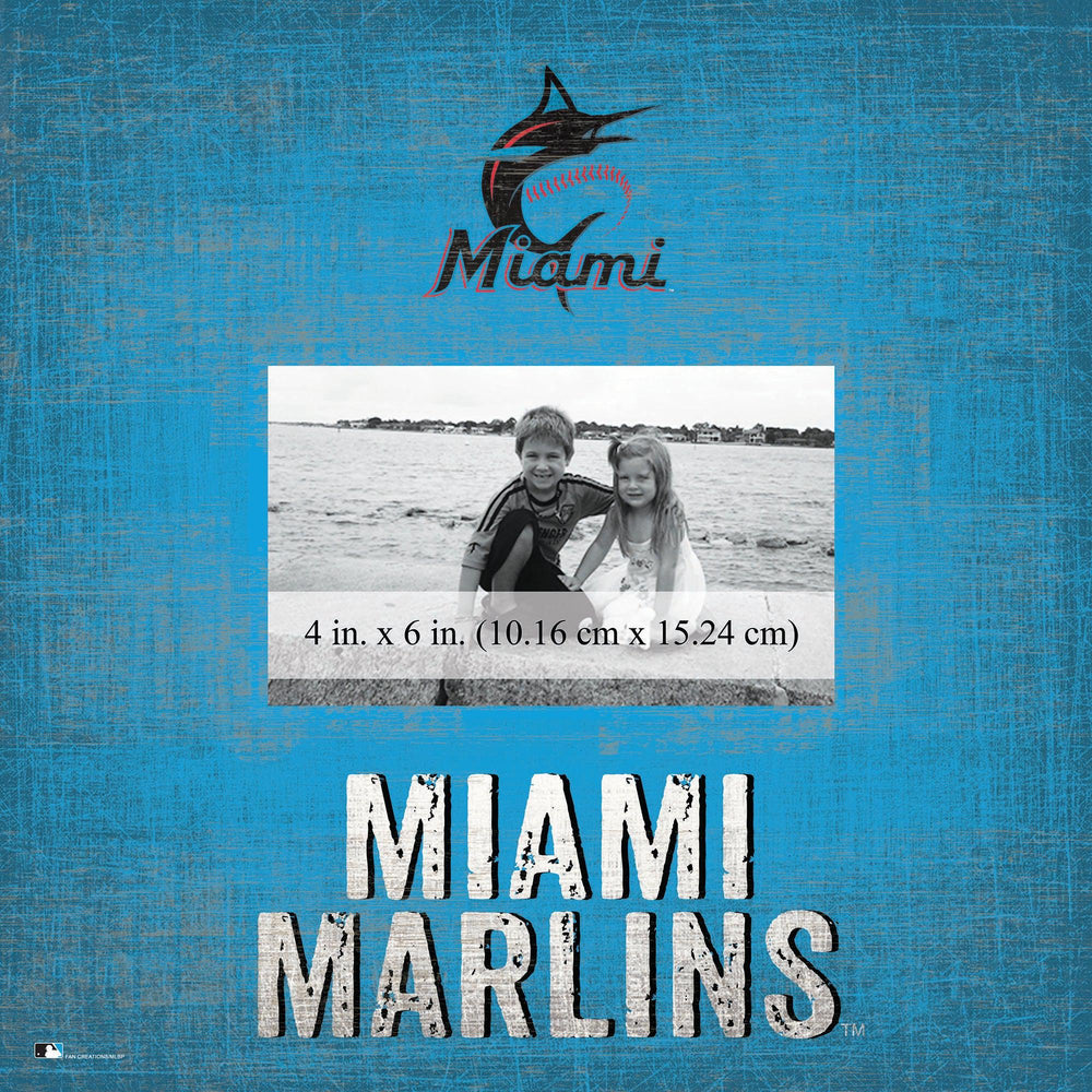 Maimi Marlins 0739-Team Name 10x10 Frame