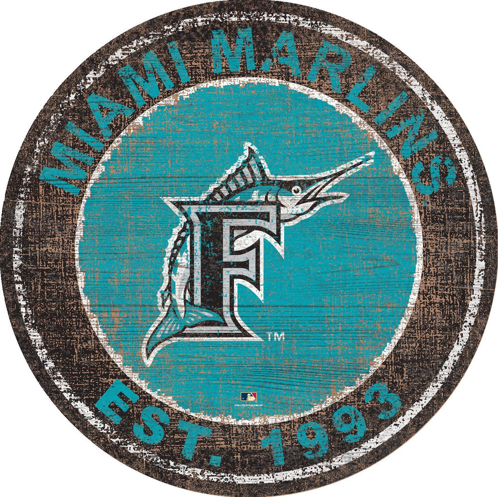 Maimi Marlins 0744-Heritage Logo Round
