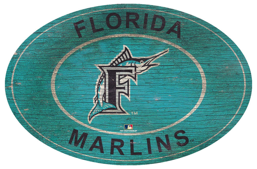 Maimi Marlins 0801-46in Heritage Logo Oval