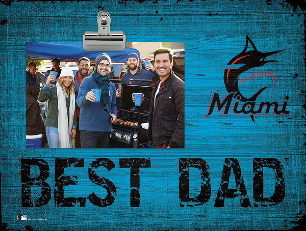 Maimi Marlins 0893-Best Dad Clip Frame