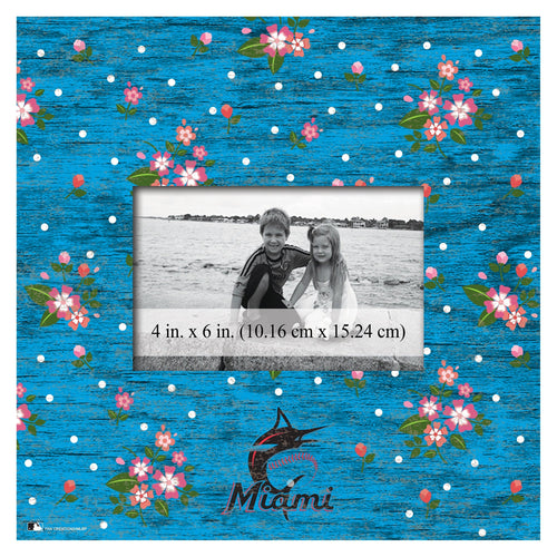 Maimi Marlins 0965-Floral 10x10 Frame