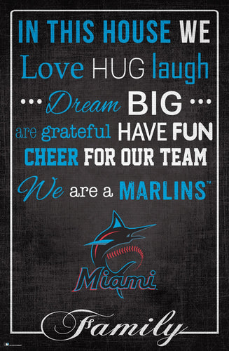 Maimi Marlins 1039-In This House 17x26