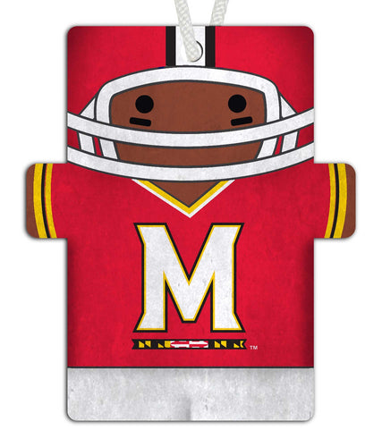 Maryland 0988-Football Player Ornament 4.5in