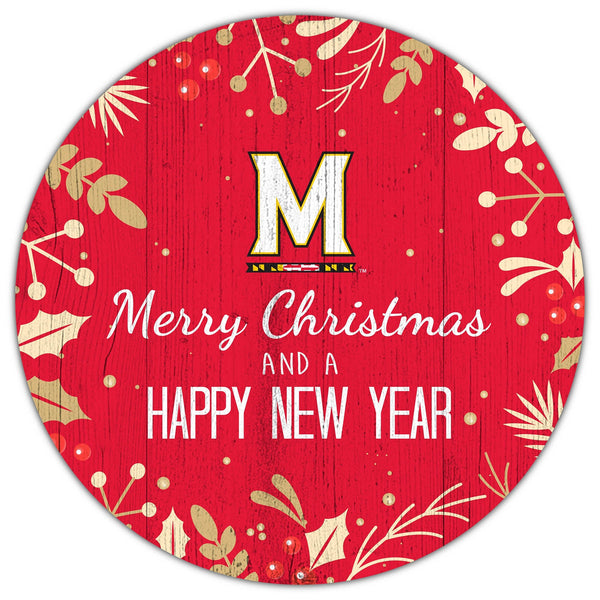 Maryland 1049-Merry Christmas & New Year 12in Circle