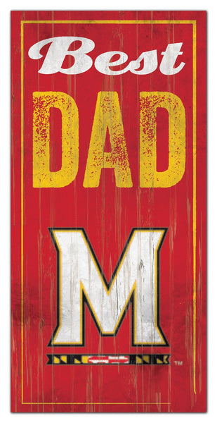 Maryland Terrapins 0632-Best Dad 6x12