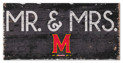 Maryland Terrapins 0732-Mr. and Mrs. 6x12