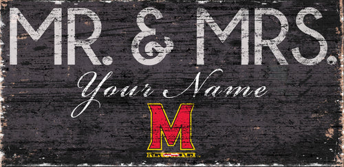 Maryland Terrapins 0732-Mr. and Mrs. 6x12