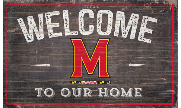 Maryland Terrapins 0913-11x19 inch Welcome Sign