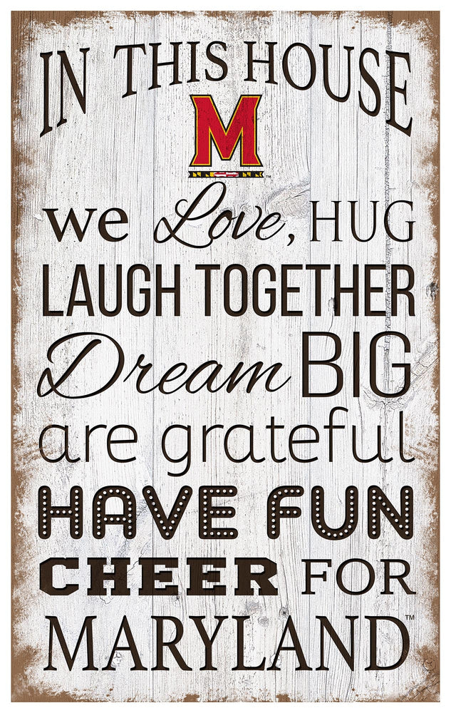 Maryland Terrapins 0976-In This House 11x19