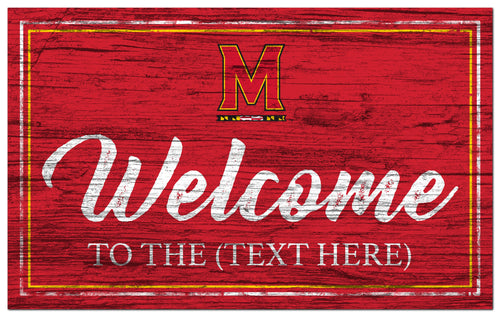 Maryland Terrapins 0977-Welcome Team Color 11x19