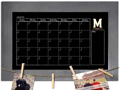 Maryland Terrapins 1014-Monthly Chalkboard with frame  & clothespins